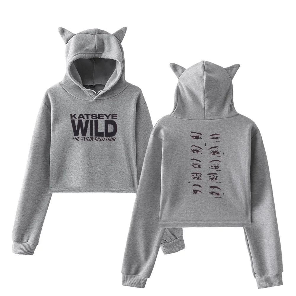 KATSEYE Wild Eyes Cropped Hoodie - Image 4
